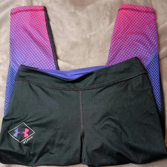 2/$30 UNDER ARMOUR stretchy colorful Activewear Summer leggings (#986) - Picture 1 of 4
